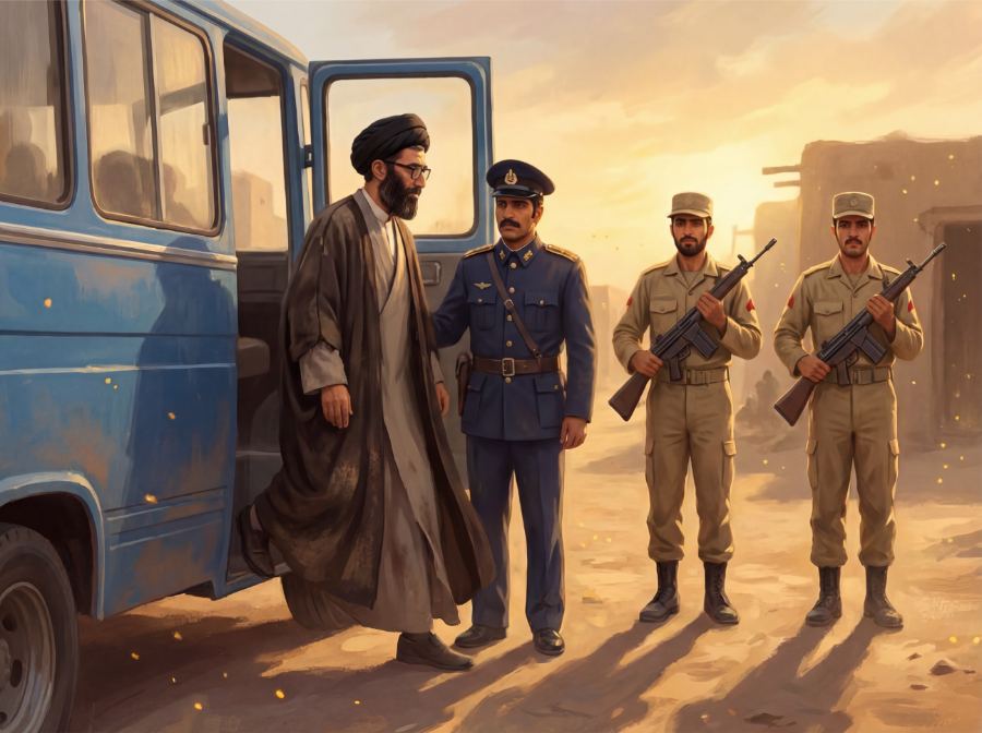 ورود تبعیدی — صحنه ۱ از قصه ۱۱ «سید سعدی»