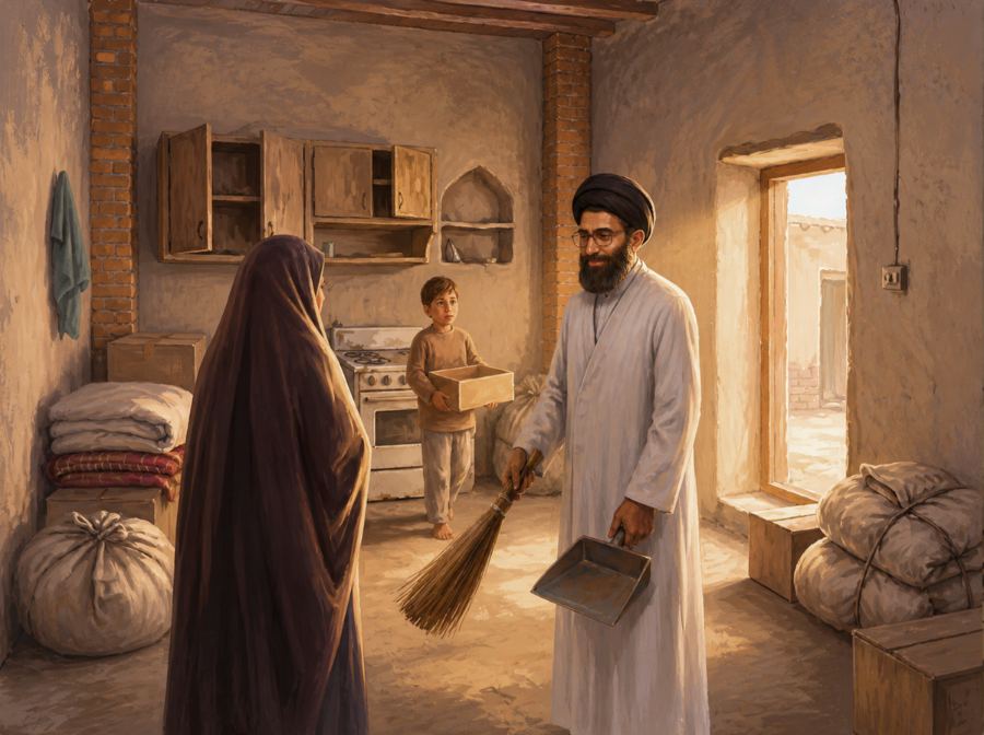 جارو — صحنه ۳ از قصه ۱۱ «سید سعدی»