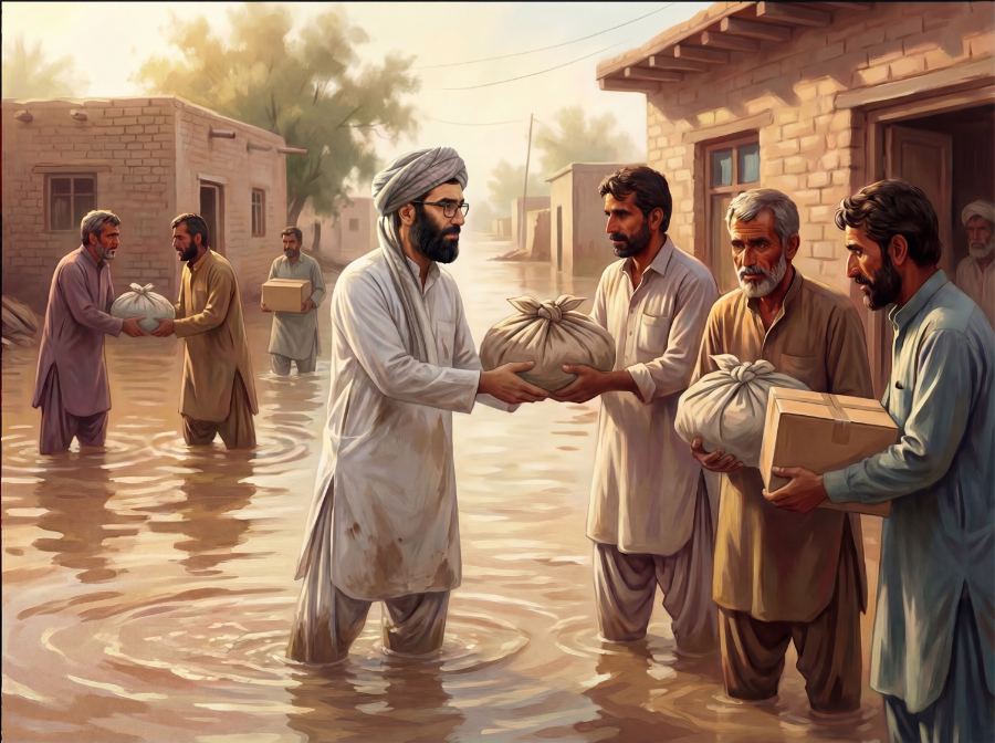 سیل — صحنه ۴ از قصه ۱۱ «سید سعدی»