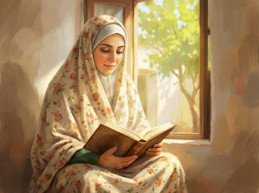 روح دلیری — صحنه ۱ از قصه ۳ «رهبر قرآنی»